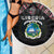Liberia Roots Beach Blanket African Map in Fingerprint and Tribal Colors