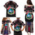 Personalized Liberia Roots Family Matching Puletasi and Hawaiian Shirt African Map in Fingerprint and Tribal Colors