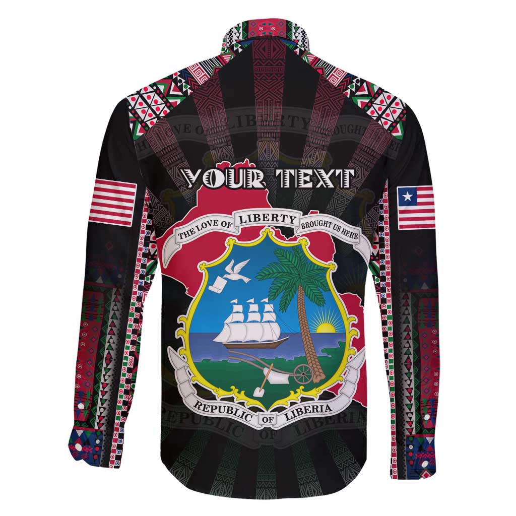 Personalized Liberia Roots Family Matching Short Sleeve Bodycon Dress and Hawaiian Shirt African Map in Fingerprint and Tribal Colors