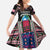 Personalized Liberia Roots Family Matching Tank Maxi Dress and Hawaiian Shirt African Map in Fingerprint and Tribal Colors