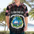 Personalized Liberia Roots Hawaiian Shirt African Map in Fingerprint and Tribal Colors