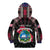 Personalized Liberia Roots Kid Hoodie African Map in Fingerprint and Tribal Colors