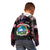 Personalized Liberia Roots Kid Hoodie African Map in Fingerprint and Tribal Colors