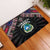 Liberia Roots Rubber Doormat African Map in Fingerprint and Tribal Colors