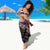 Liberia Roots Sarong African Map in Fingerprint and Tribal Colors