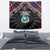 Liberia Roots Tapestry African Map in Fingerprint and Tribal Colors