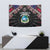 Liberia Roots Tapestry African Map in Fingerprint and Tribal Colors