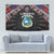 Liberia Roots Tapestry African Map in Fingerprint and Tribal Colors