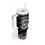 Liberia Roots Tumbler With Handle African Map in Fingerprint and Tribal Colors