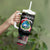 Liberia Roots Tumbler With Handle African Map in Fingerprint and Tribal Colors