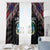 Liberia Roots Window Curtain African Map in Fingerprint and Tribal Colors