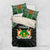 Niger Roots Bedding Set African Map in Fingerprint and Tribal Colors