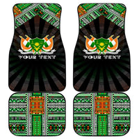 Niger Roots Car Mats African Map in Fingerprint and Tribal Colors