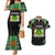 Personalized Niger Roots Couples Matching Mermaid Dress and Hawaiian Shirt African Map in Fingerprint and Tribal Colors