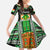 Personalized Niger Roots Family Matching Off The Shoulder Long Sleeve Dress and Hawaiian Shirt African Map in Fingerprint and Tribal Colors
