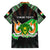 Personalized Niger Roots Family Matching Short Sleeve Bodycon Dress and Hawaiian Shirt African Map in Fingerprint and Tribal Colors