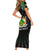 Personalized Niger Roots Family Matching Short Sleeve Bodycon Dress and Hawaiian Shirt African Map in Fingerprint and Tribal Colors