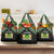 Niger Roots Grocery Bag African Map in Fingerprint and Tribal Colors