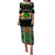 Personalized Niger Roots Puletasi African Map in Fingerprint and Tribal Colors