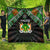 Niger Roots Quilt African Map in Fingerprint and Tribal Colors