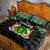 Niger Roots Quilt Bed Set African Map in Fingerprint and Tribal Colors