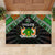 Niger Roots Rubber Doormat African Map in Fingerprint and Tribal Colors