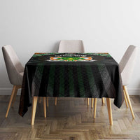 Niger Roots Tablecloth African Map in Fingerprint and Tribal Colors