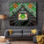 Niger Roots Tapestry African Map in Fingerprint and Tribal Colors