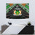 Niger Roots Tapestry African Map in Fingerprint and Tribal Colors