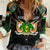 Personalized Niger Roots Women Casual Shirt African Map in Fingerprint and Tribal Colors