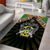 Sao Tome and Principe Roots Area Rug African Map in Fingerprint and Tribal Colors