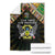 Sao Tome and Principe Roots Blanket African Map in Fingerprint and Tribal Colors