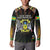 Personalized Sao Tome and Principe Roots Button Sweatshirt African Map in Fingerprint and Tribal Colors