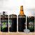 Sao Tome and Principe Roots 4 in 1 Can Cooler Tumbler African Map in Fingerprint and Tribal Colors