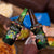 Sao Tome and Principe Roots 4 in 1 Can Cooler Tumbler African Map in Fingerprint and Tribal Colors
