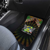 Sao Tome and Principe Roots Car Mats African Map in Fingerprint and Tribal Colors