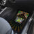 Sao Tome and Principe Roots Car Mats African Map in Fingerprint and Tribal Colors