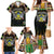 Personalized Sao Tome and Principe Roots Family Matching Mermaid Dress and Hawaiian Shirt African Map in Fingerprint and Tribal Colors