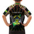 Personalized Sao Tome and Principe Roots Family Matching Short Sleeve Bodycon Dress and Hawaiian Shirt African Map in Fingerprint and Tribal Colors