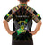 Personalized Sao Tome and Principe Roots Family Matching Summer Maxi Dress and Hawaiian Shirt African Map in Fingerprint and Tribal Colors
