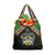 Sao Tome and Principe Roots Grocery Bag African Map in Fingerprint and Tribal Colors