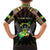 Personalized Sao Tome and Principe Roots Hawaiian Shirt African Map in Fingerprint and Tribal Colors