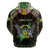 Personalized Sao Tome and Principe Roots Hoodie African Map in Fingerprint and Tribal Colors