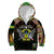 Personalized Sao Tome and Principe Roots Kid Hoodie African Map in Fingerprint and Tribal Colors
