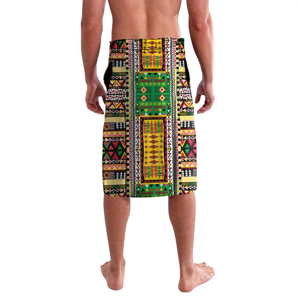 Personalized Sao Tome and Principe Roots Lavalava African Map in Fingerprint and Tribal Colors