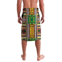 Personalized Sao Tome and Principe Roots Lavalava African Map in Fingerprint and Tribal Colors