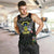Personalized Sao Tome and Principe Roots Men Tank Top African Map in Fingerprint and Tribal Colors