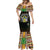 Personalized Sao Tome and Principe Roots Mermaid Dress African Map in Fingerprint and Tribal Colors