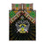 Sao Tome and Principe Roots Quilt Bed Set African Map in Fingerprint and Tribal Colors