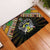 Sao Tome and Principe Roots Rubber Doormat African Map in Fingerprint and Tribal Colors
